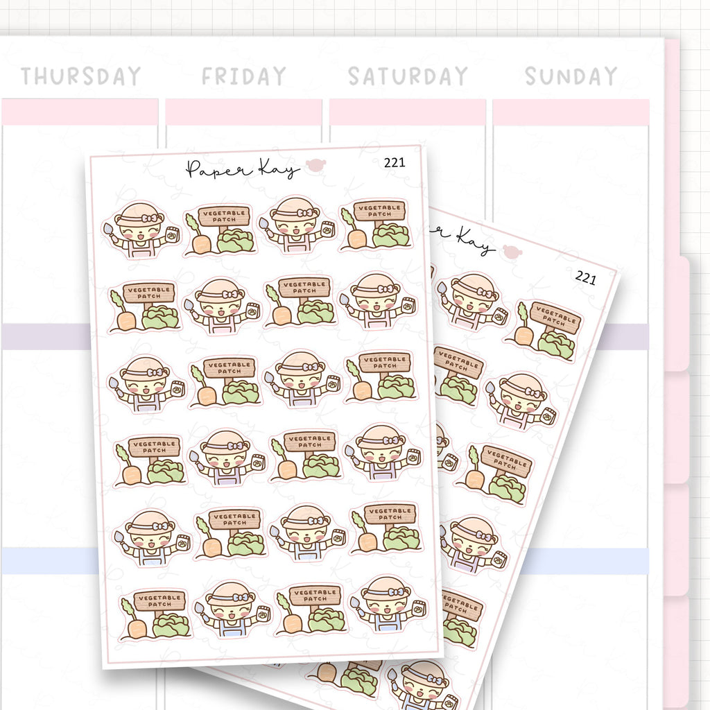 Vegetable Patch Sticker Sheet
