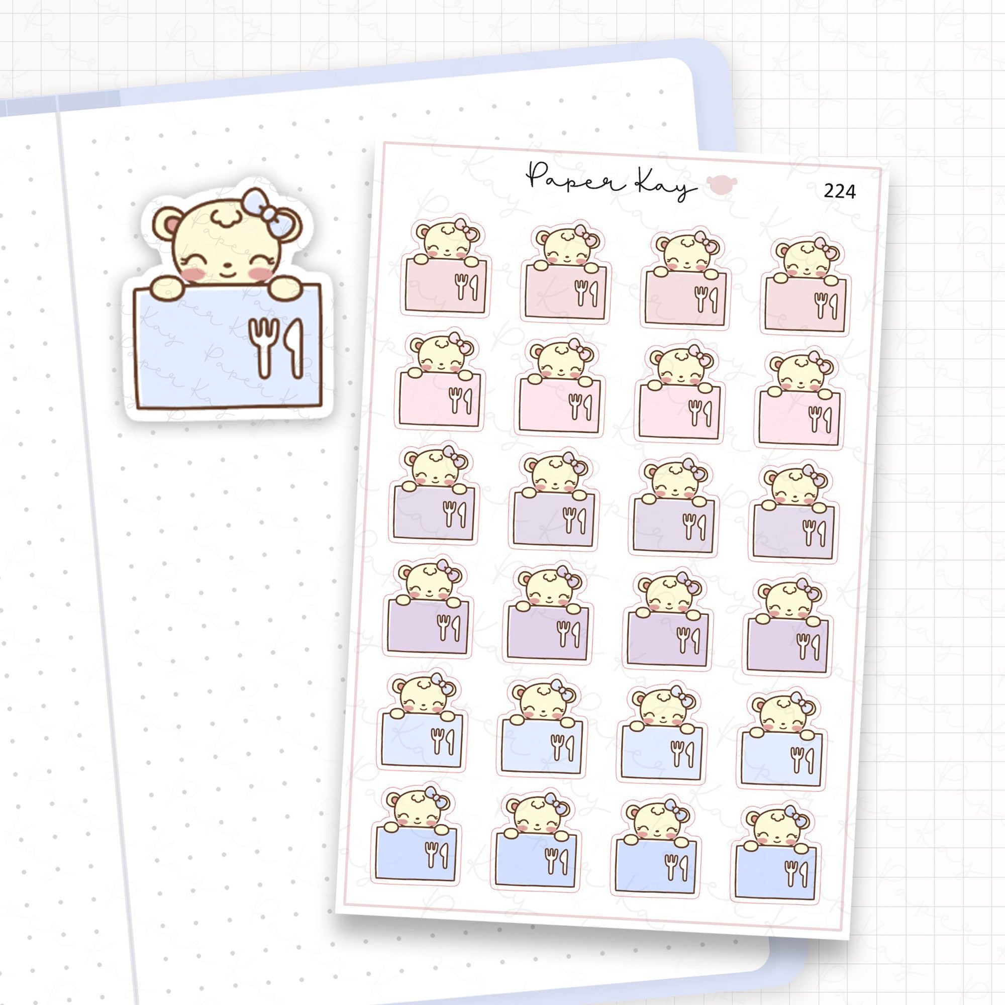 Meal Subscription Sticker Sheet
