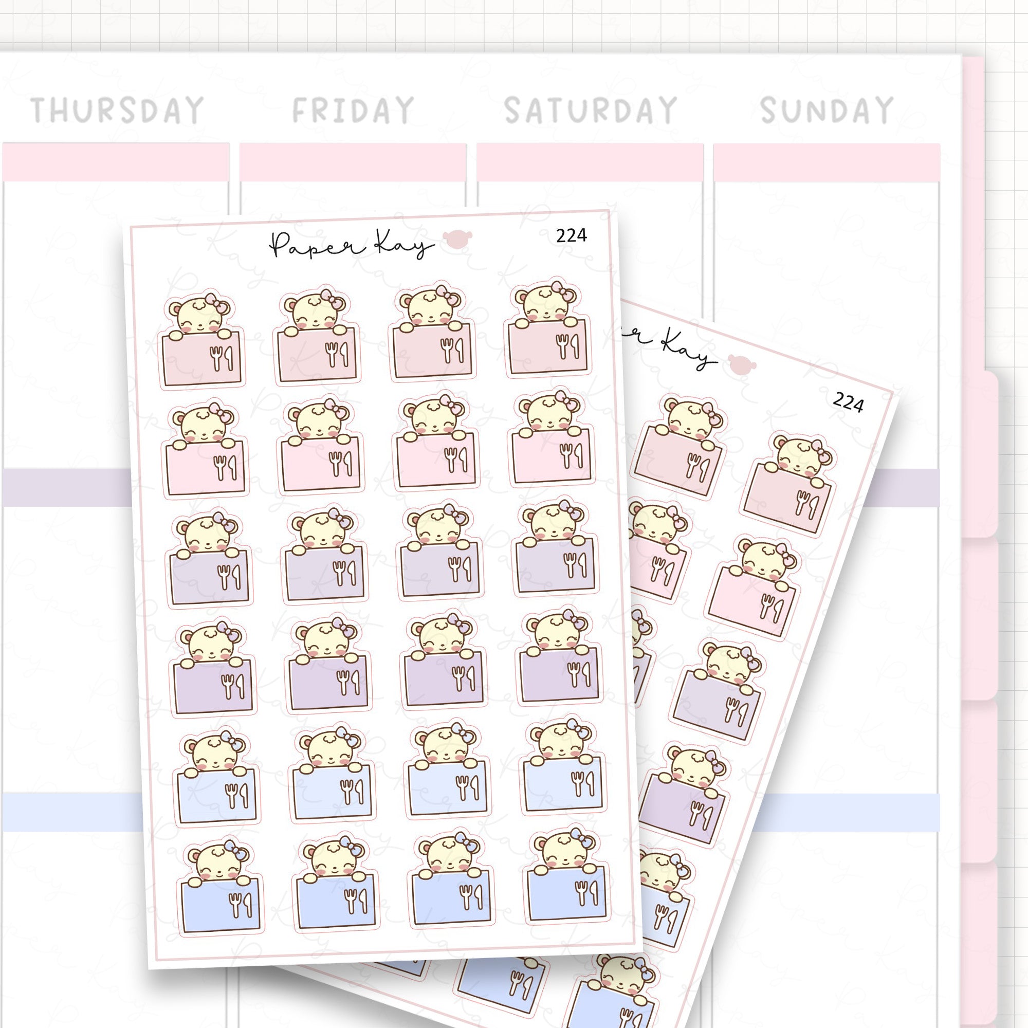 Meal Subscription Sticker Sheet