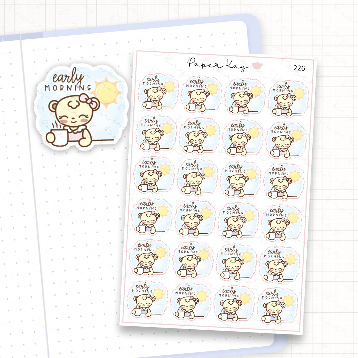 Early Morning Sticker Sheet