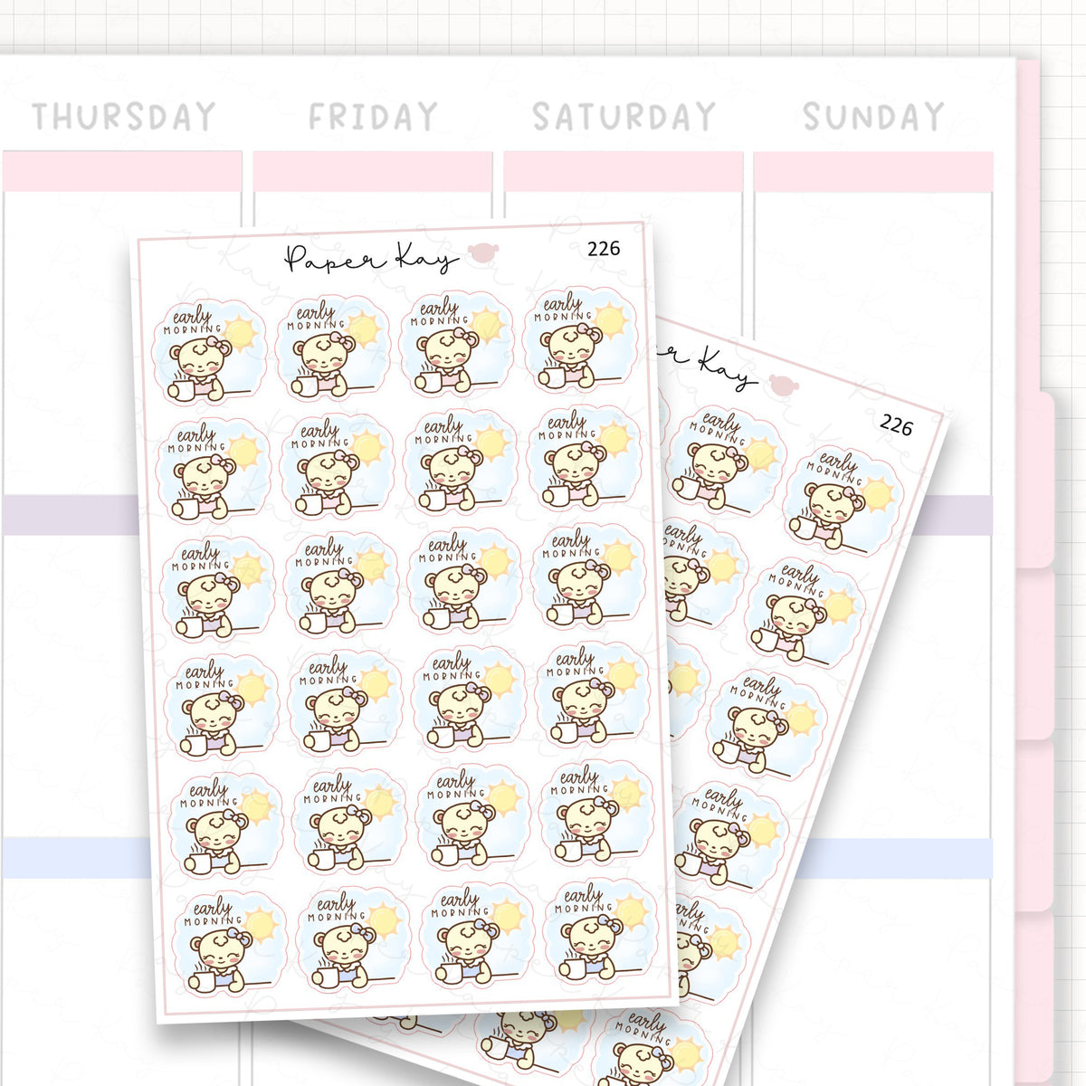 Early Morning Sticker Sheet