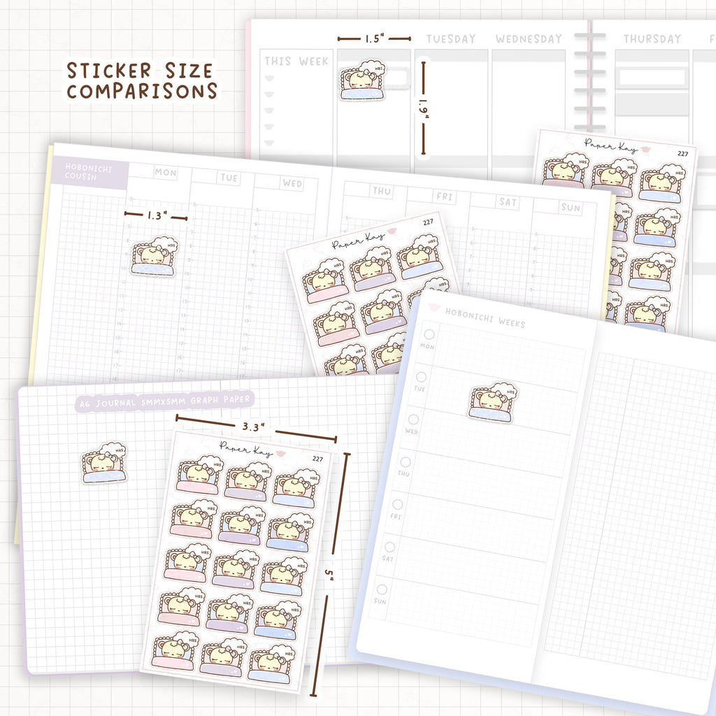 Hours of Sleep Sticker Sheet