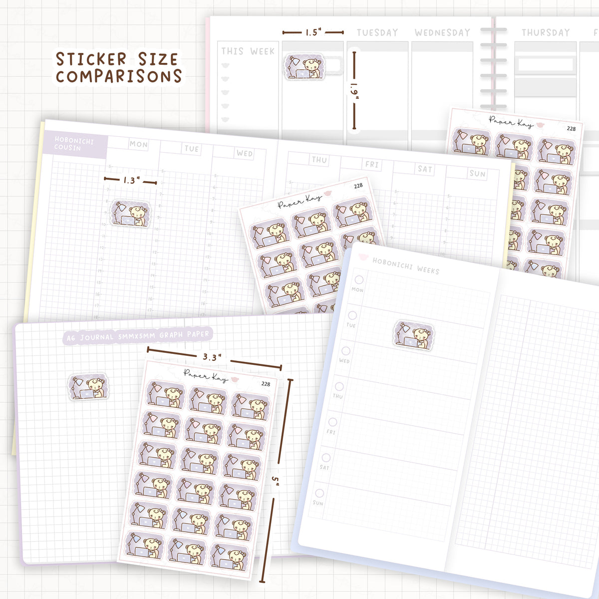 Working Late Sticker Sheet