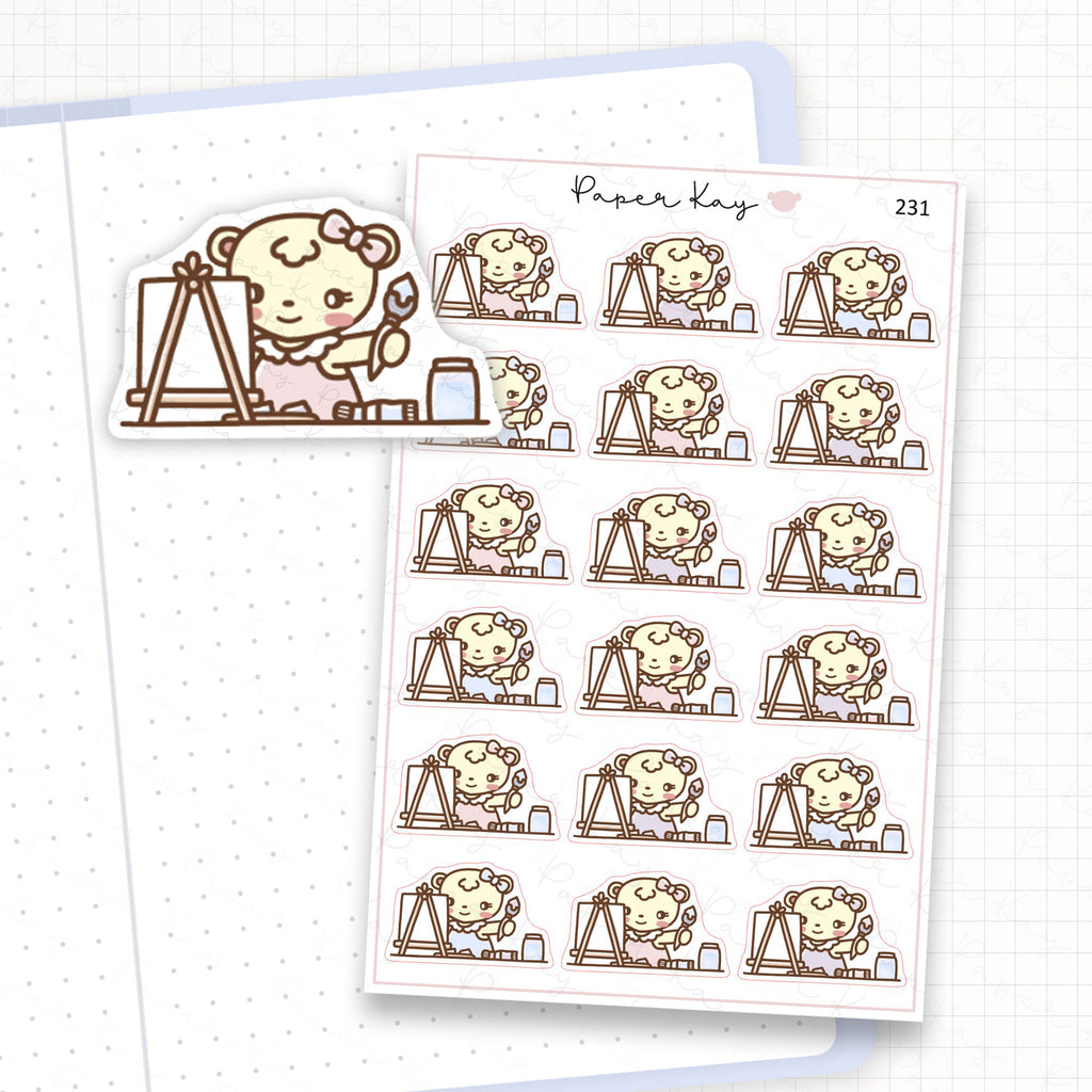 Painting Sticker Sheet
