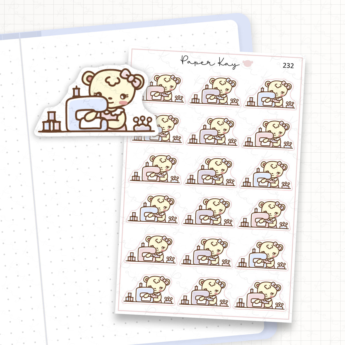 Sewing Sticker Sheet