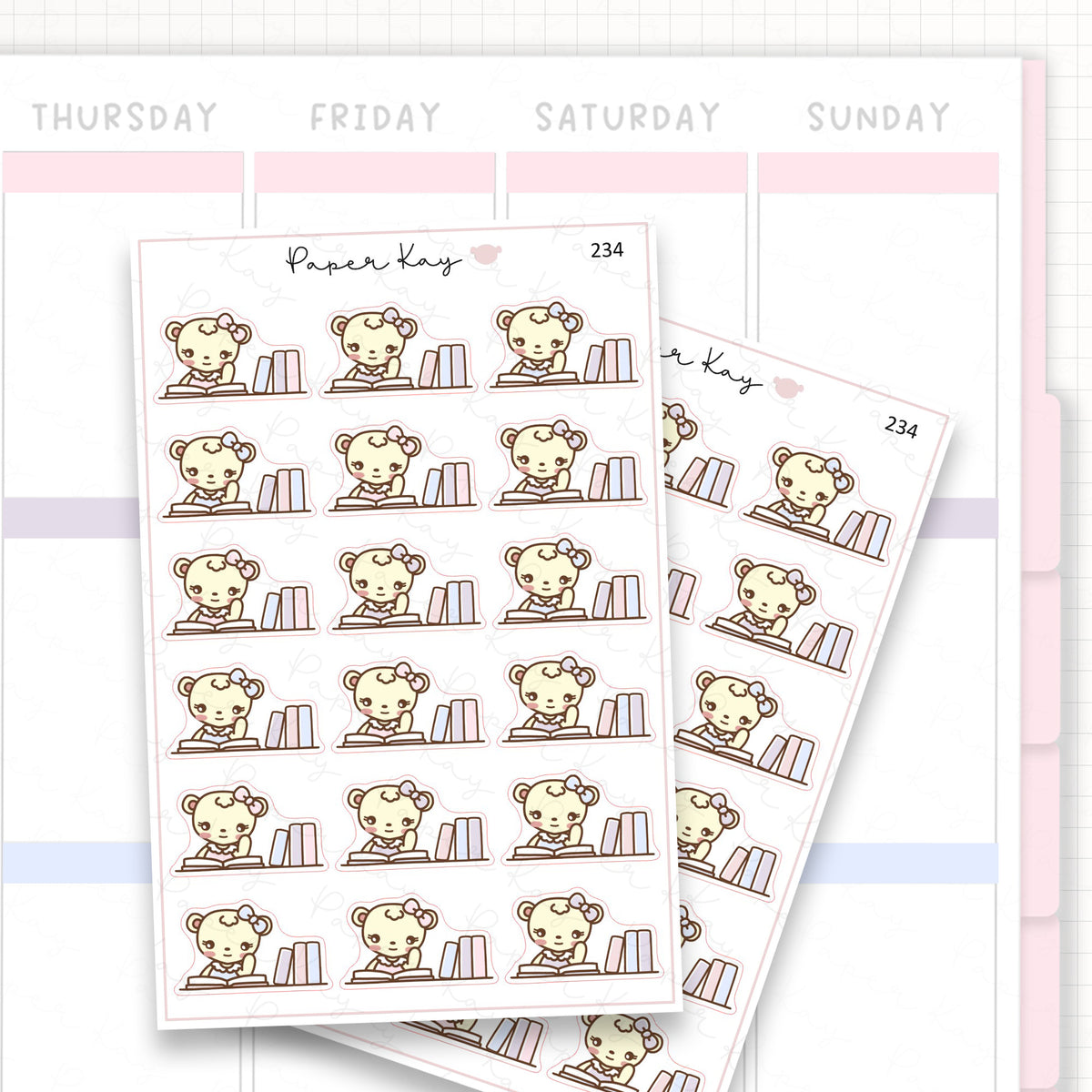 Study Time Sticker Sheet