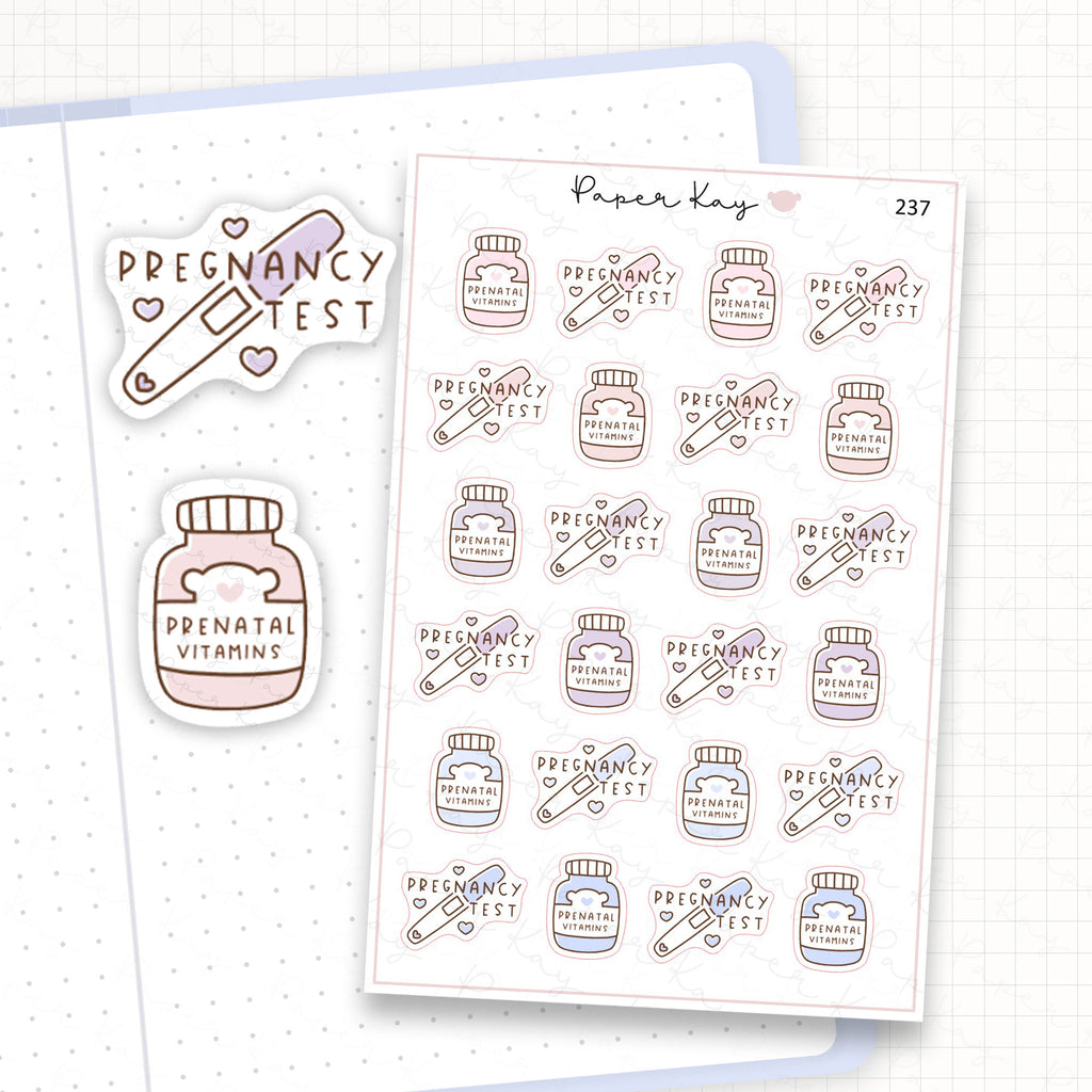 Zoomed in image of the doodles from a character planner sticker sheet.