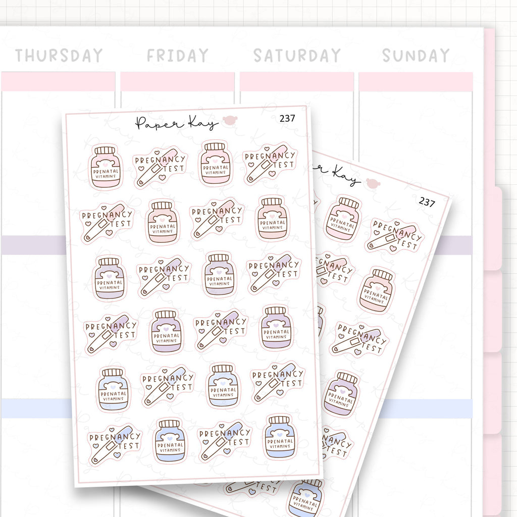 Sticker sheet product measurement.