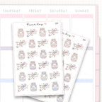 Sticker sheet product measurement.