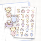Pregnant Mother and Baby Sticker Sheet