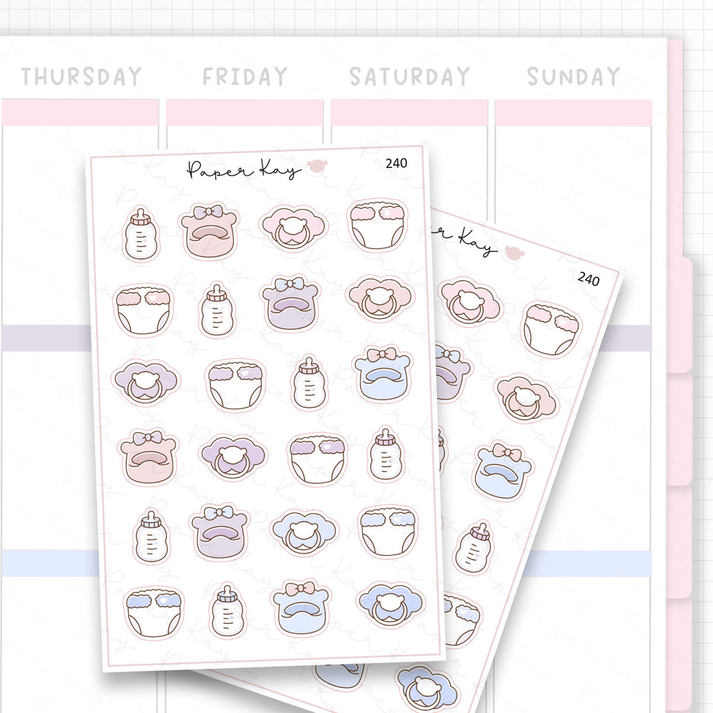 Sticker sheet product measurement.