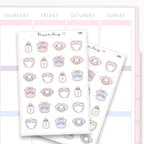 Sticker sheet product measurement.