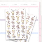 Mother and Baby on a Walk Sticker Sheet