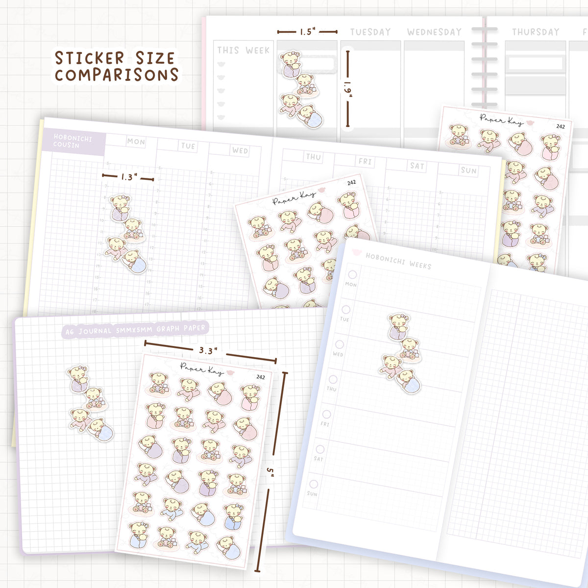 Mother and Baby Sticker Sheet