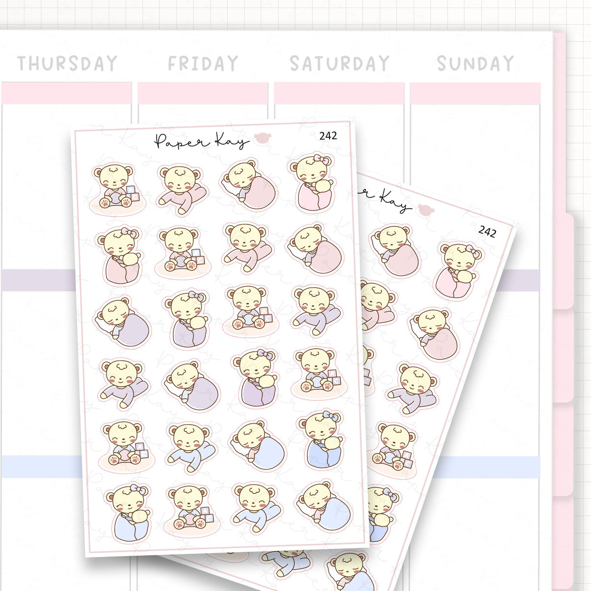 Mother and Baby Sticker Sheet