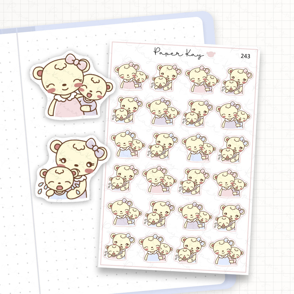 Mother and Child - Happy/Sad Sticker Sheet
