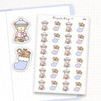 Christmas Shopping Sticker Sheet