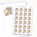Christmas Fireplace Sticker Sheet