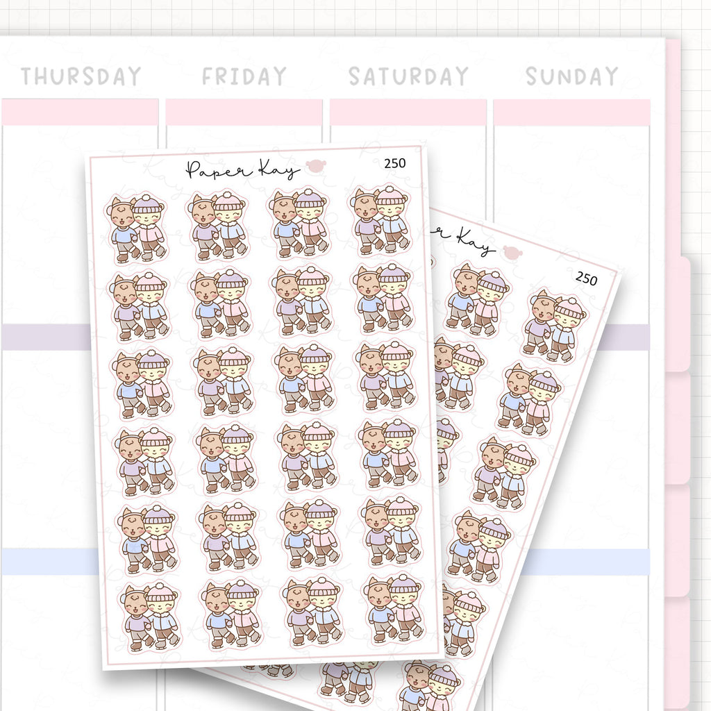 Ice Skating Sticker Sheet