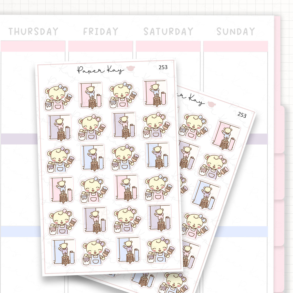 Decorating/Painting Sticker Sheet