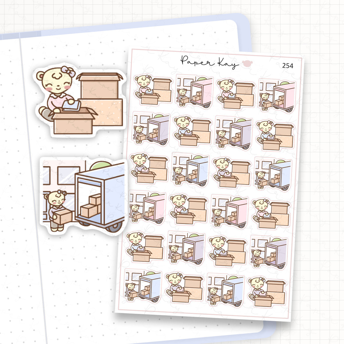 Moving House Sticker Sheet