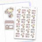 Postman/Mailman/Post Office Sticker Sheet