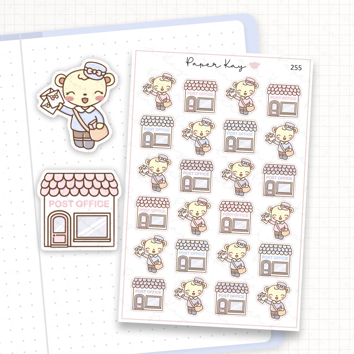 Postman/Mailman/Post Office Sticker Sheet