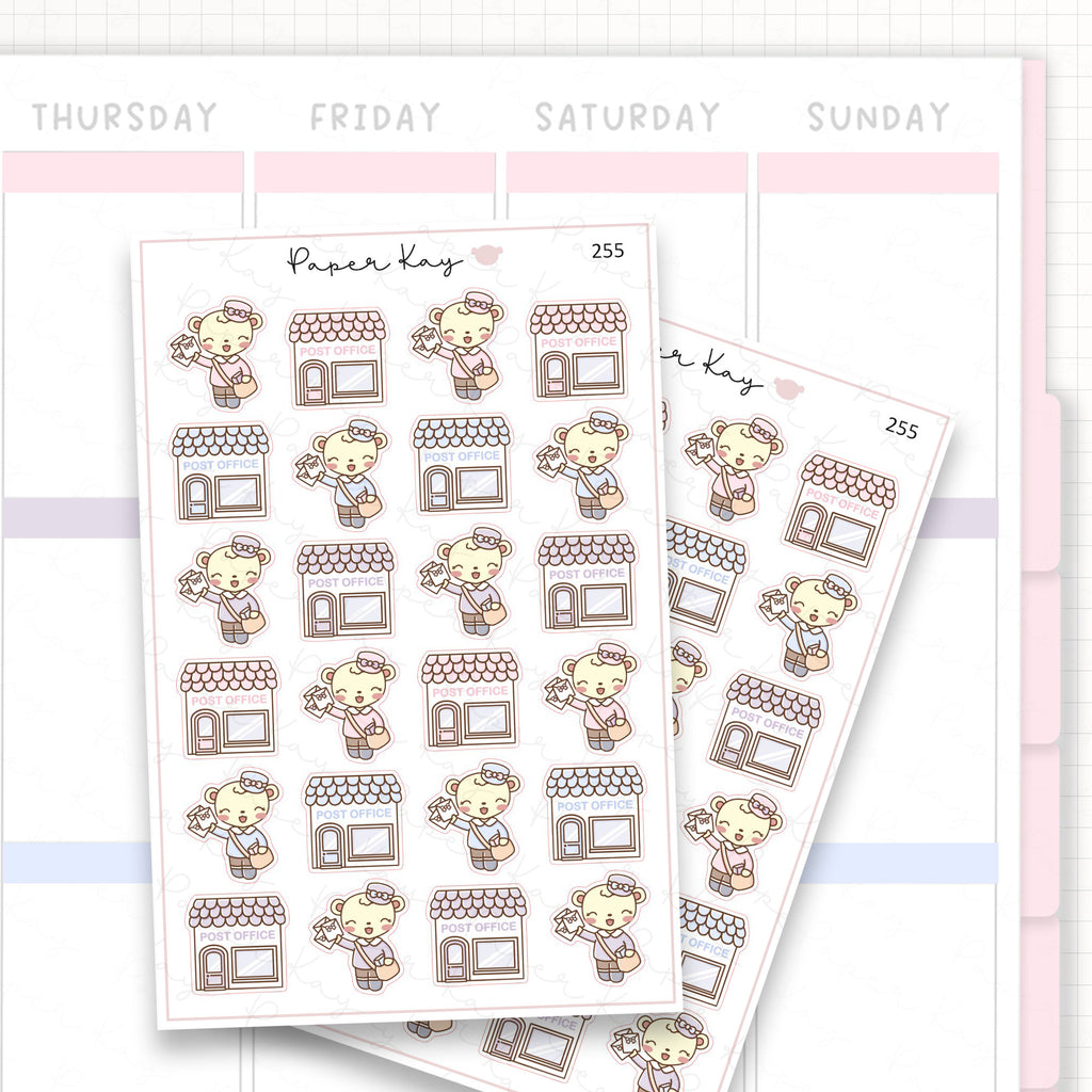 Postman/Mailman/Post Office Sticker Sheet