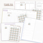 Snowy Window Sticker Sheet