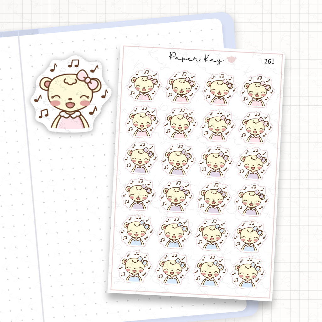 Singing Sticker Sheet