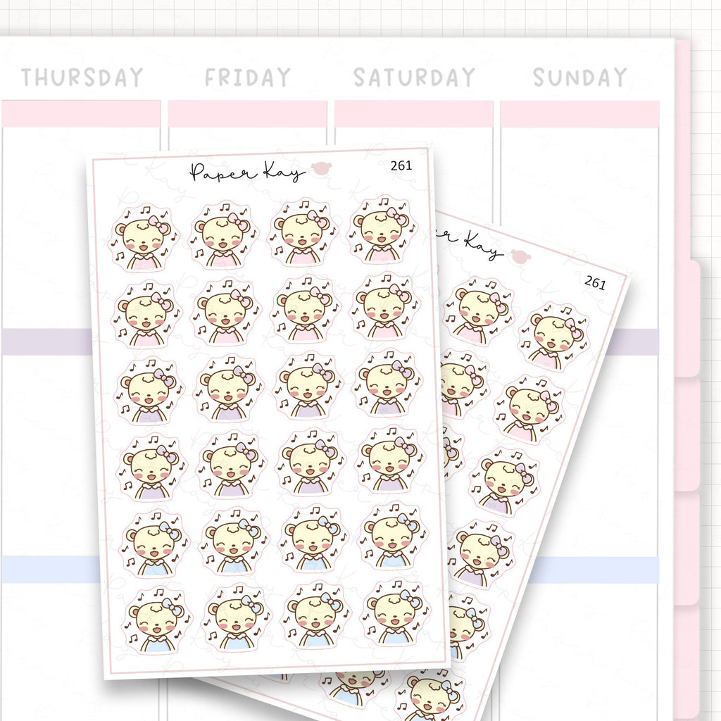 Singing Sticker Sheet