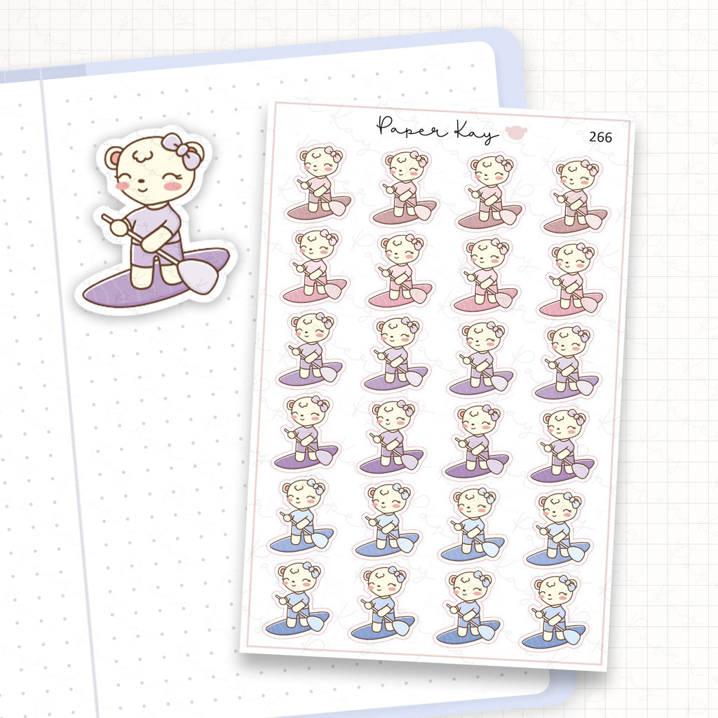Standup Paddleboarding Sticker Sheet