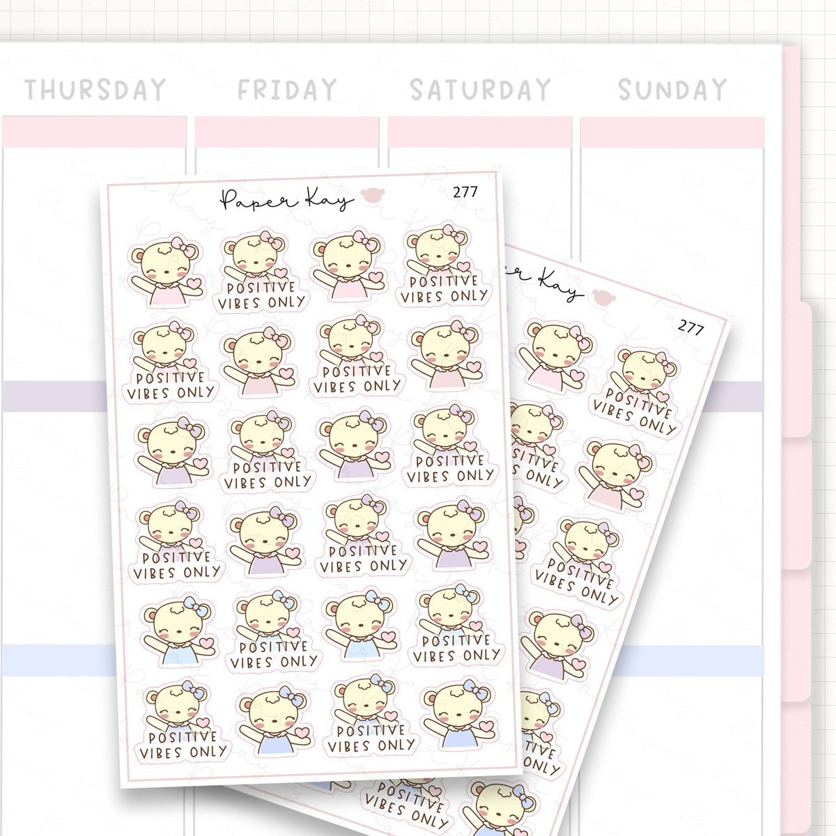 Positive Vibes Sticker Sheet