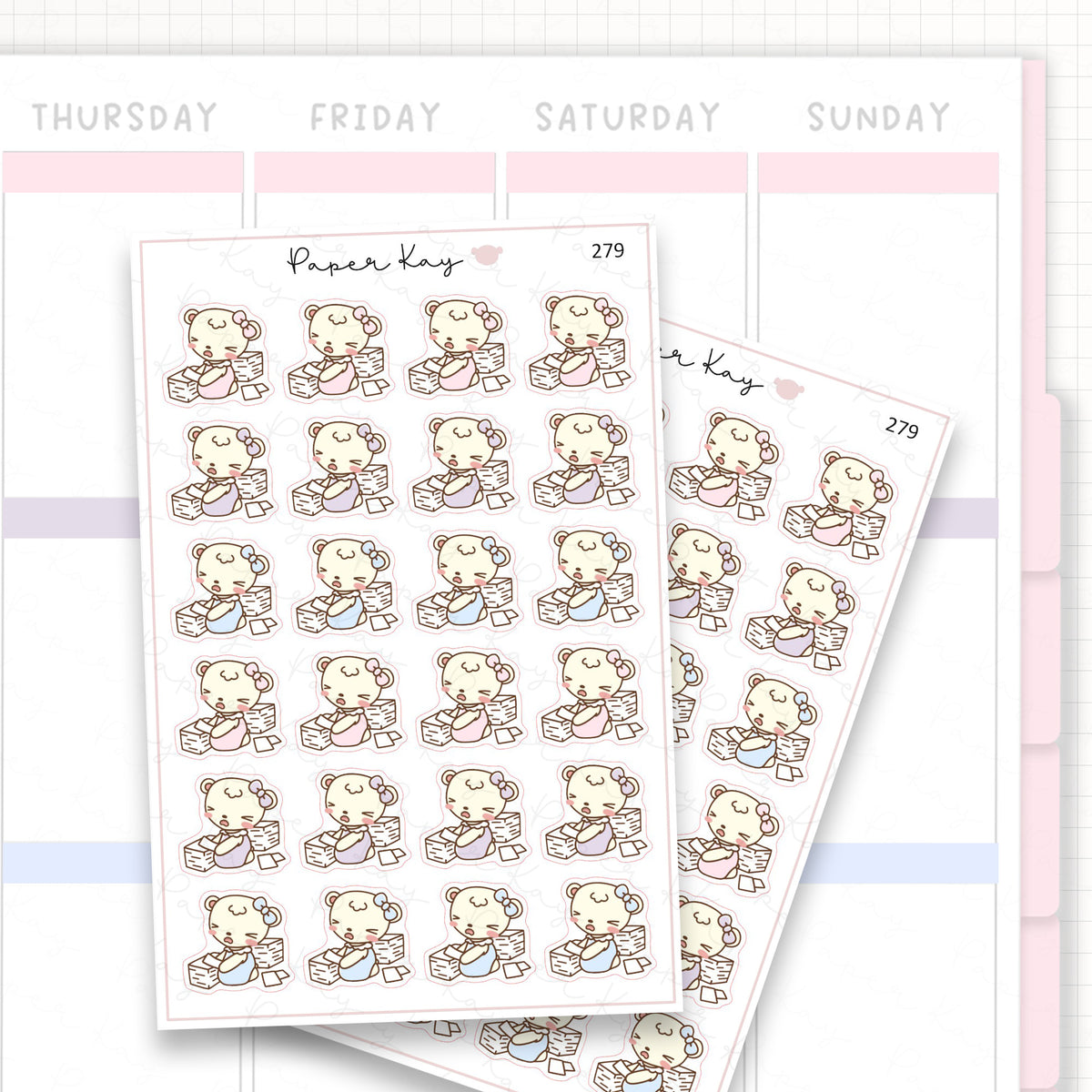 Never-ending Tasks/Work Sticker Sheet