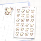 Mama Bear and Cubs Sticker Sheet