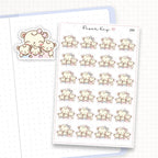 Mama Bear and Cubs Sticker Sheet