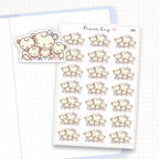 Mama Bear and Cubs Sticker Sheet