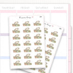 Planting Flowers/Gardening/Flower Bed Sticker Sheet