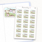 Washing Line/Laundry Sticker Sheet