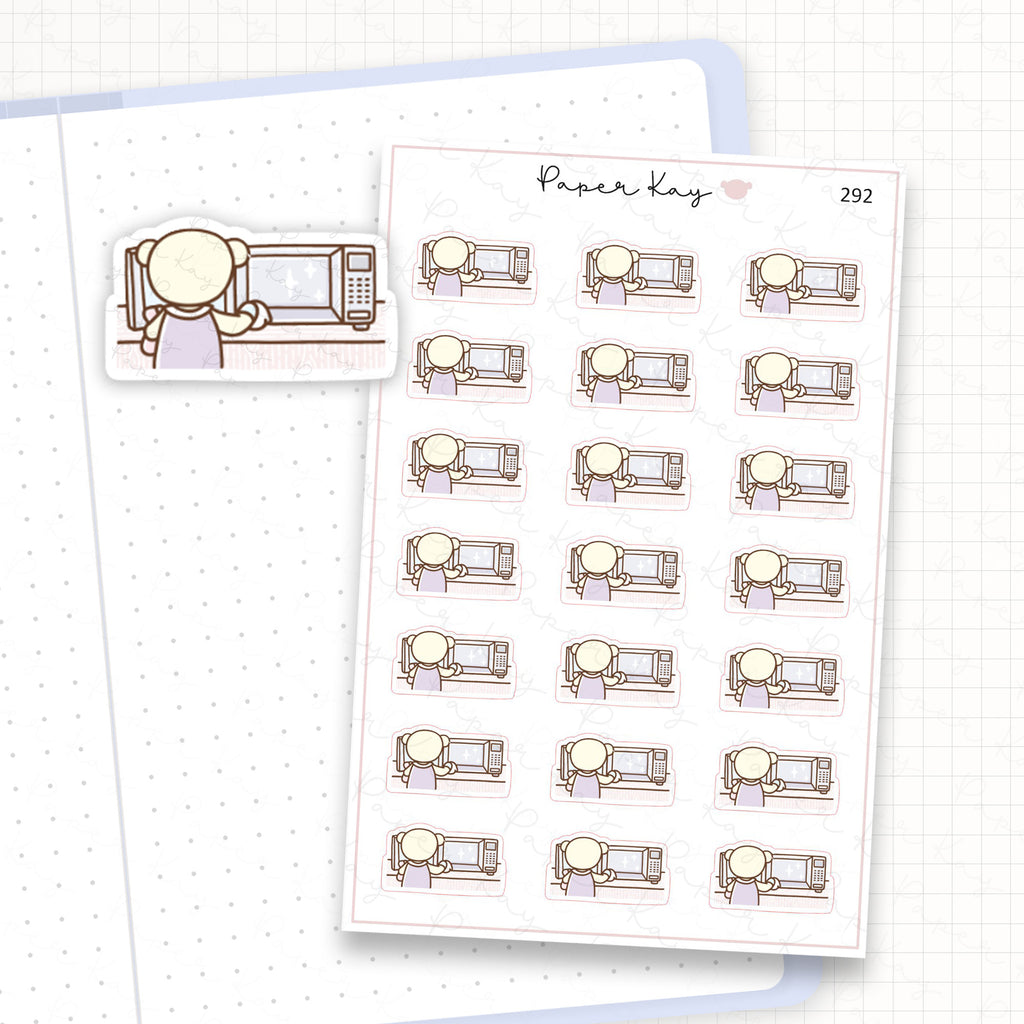Clean Microwave Sticker Sheet