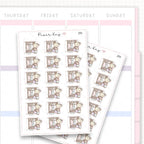 Reorganise Wardrobe Sticker Sheet