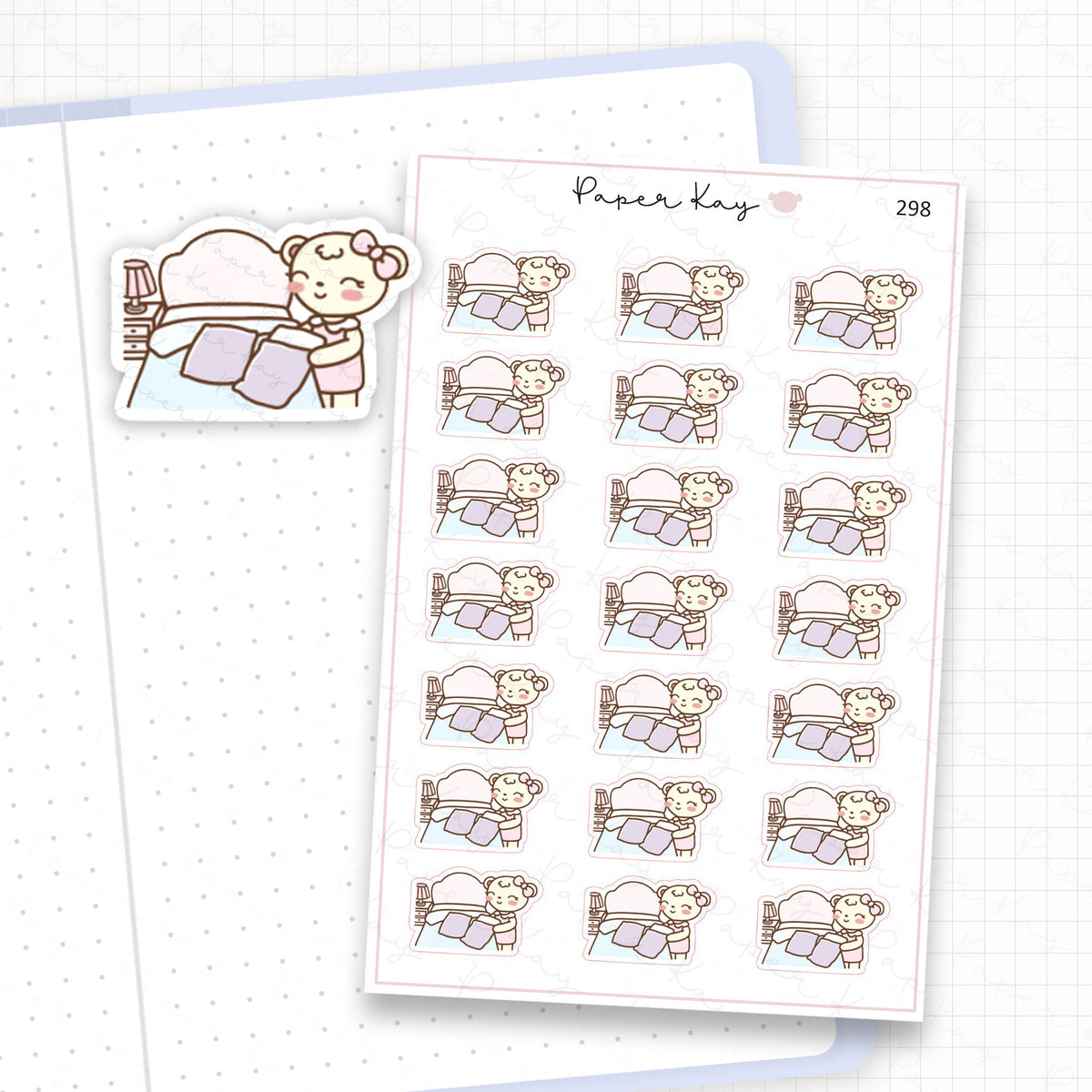 Make a Bed Sticker Sheet