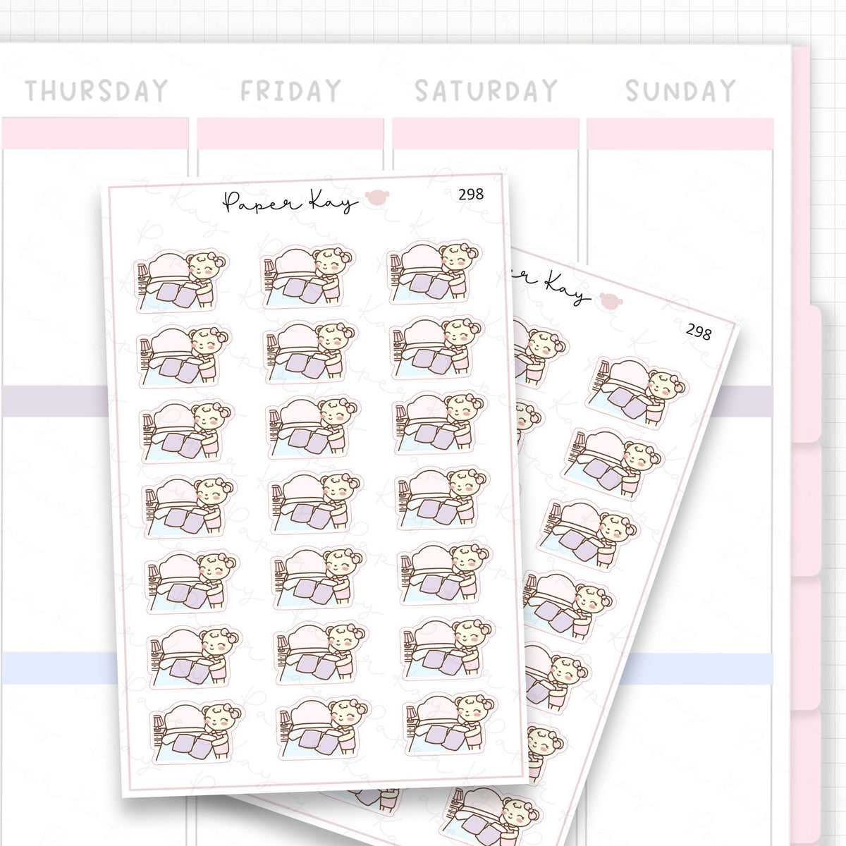 Make a Bed Sticker Sheet