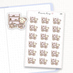 Organise Bookcase/Shelves Sticker Sheet