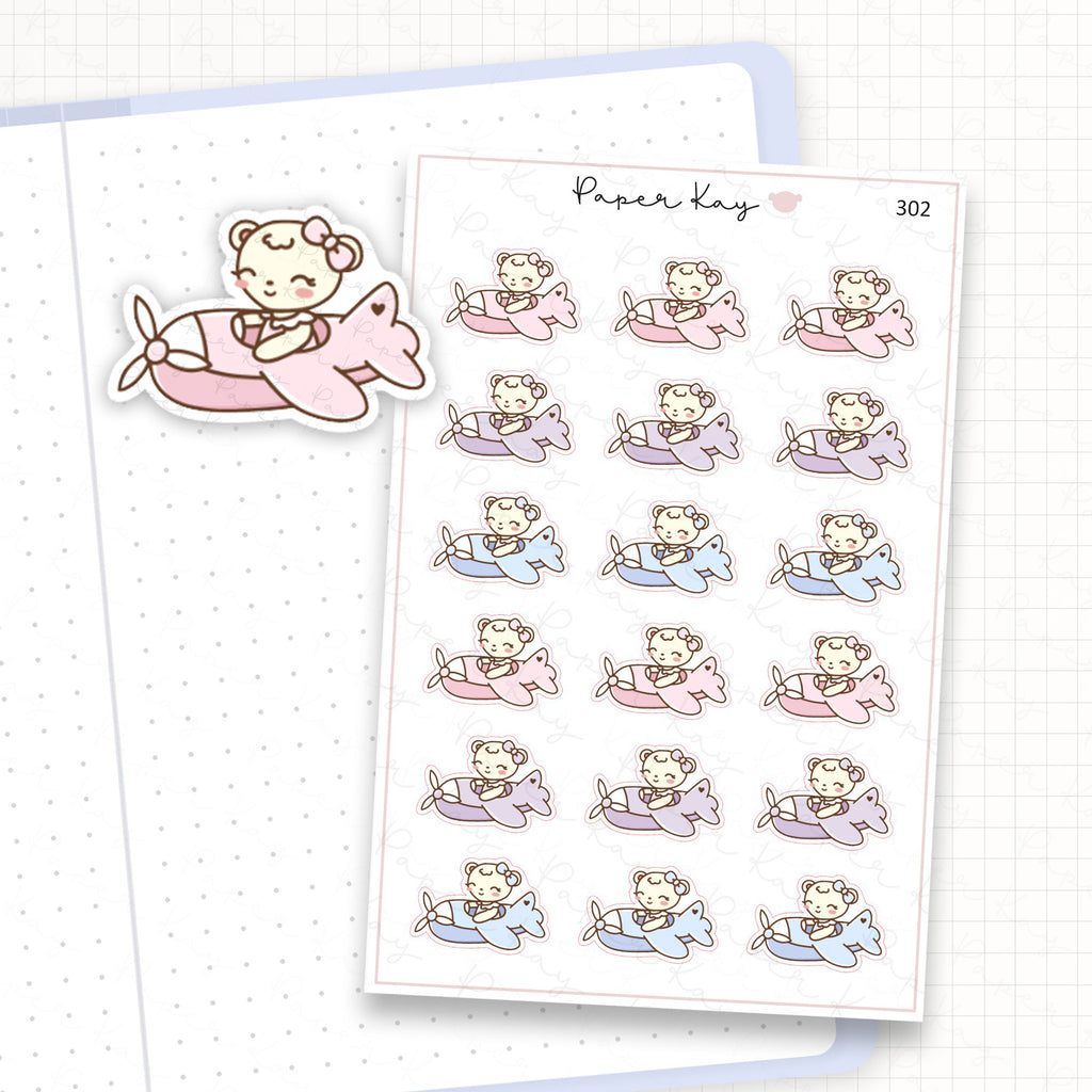 Aeroplane Sticker Sheet