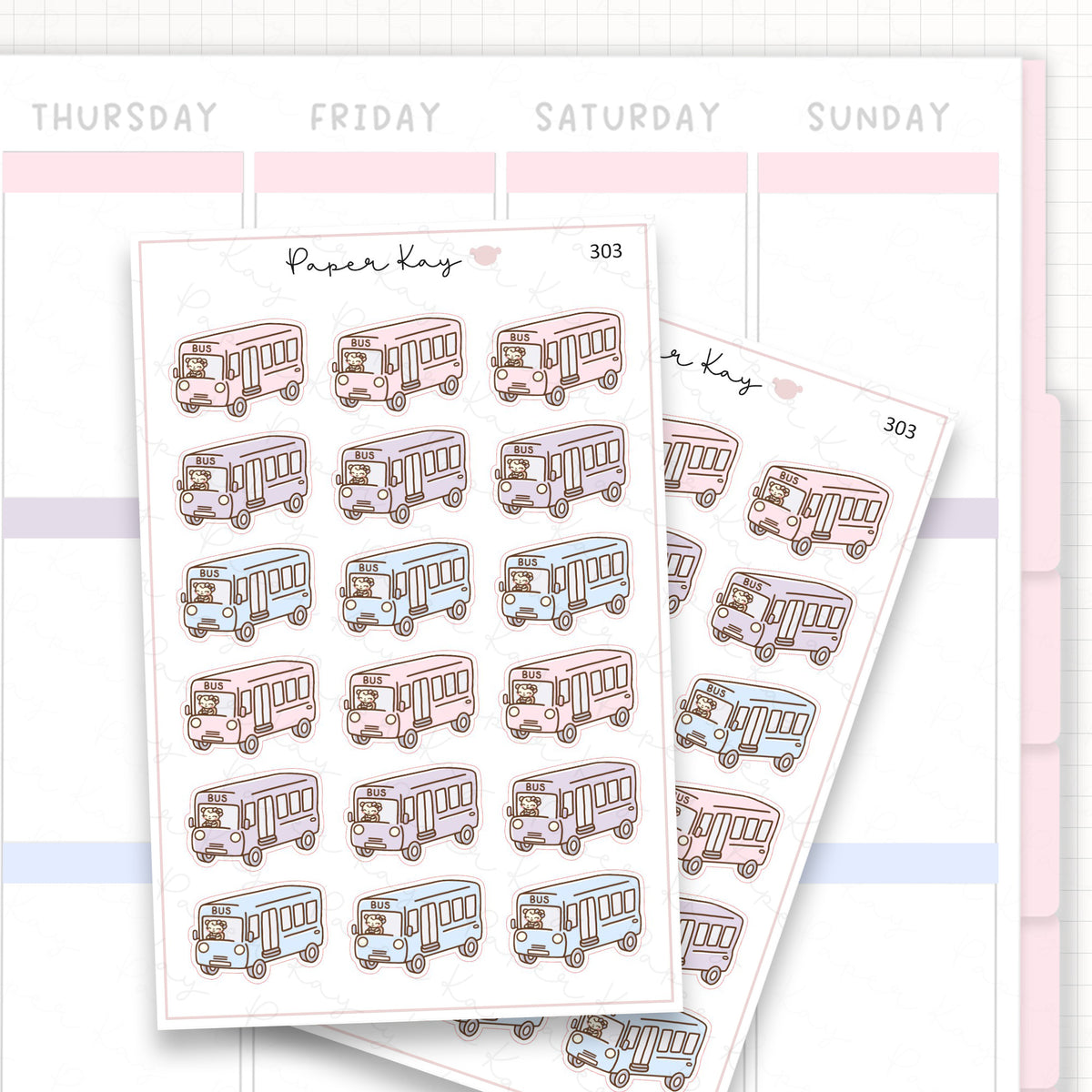 Sticker sheet product measurement.