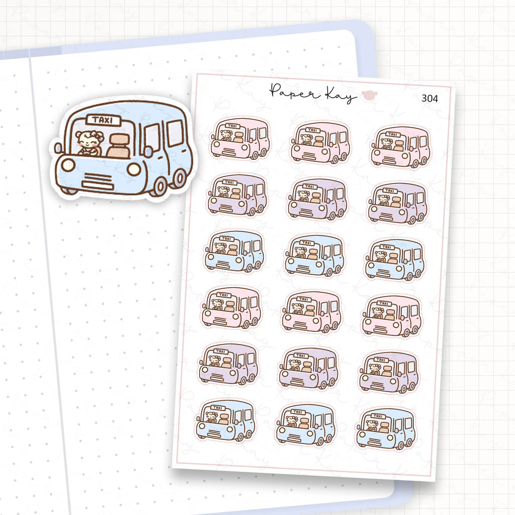 Zoomed in image of the doodles from a character planner sticker sheet.
