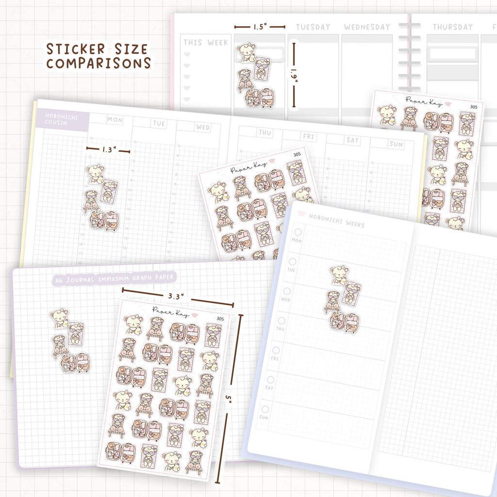 Sunbathe/Holiday Sticker Sheet