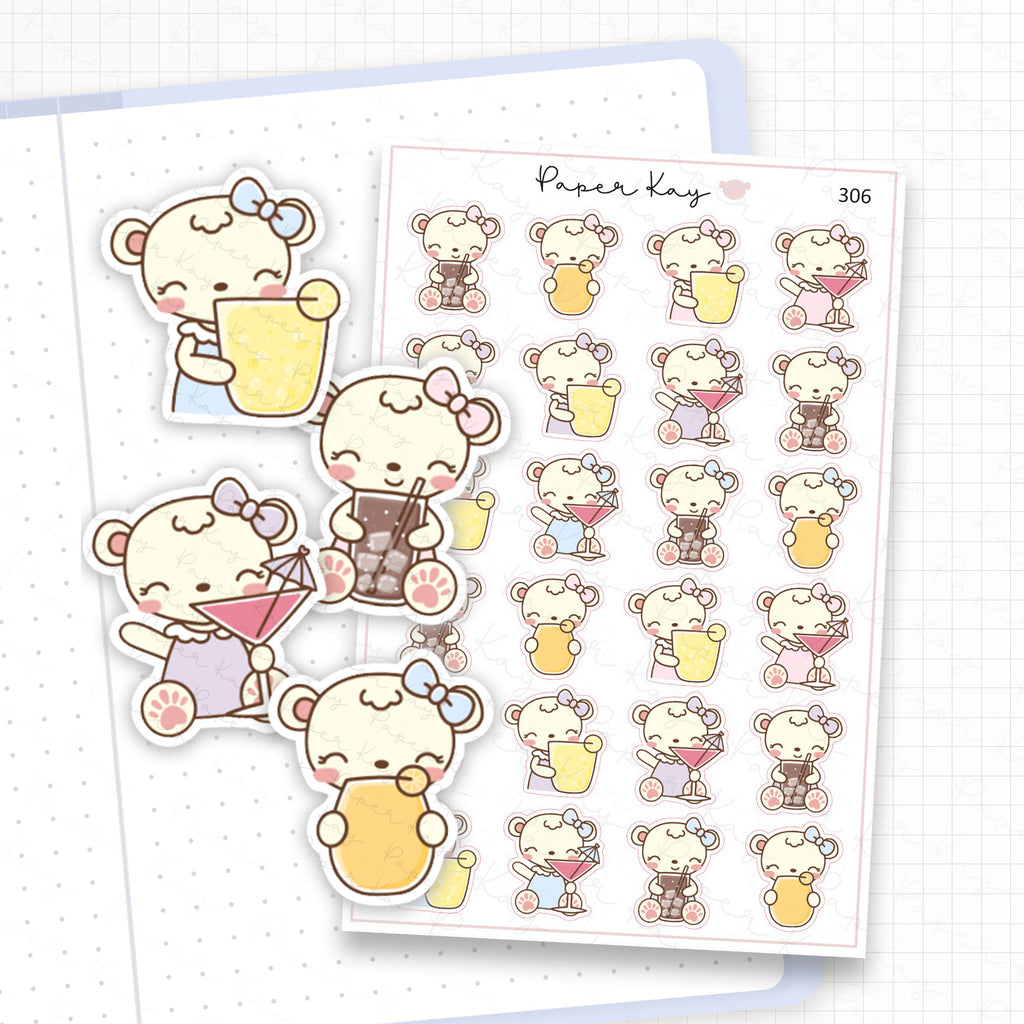 Summer Drinks Sticker Sheet