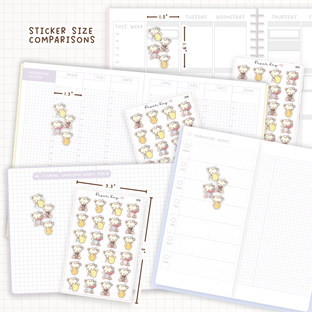 Summer Drinks Sticker Sheet